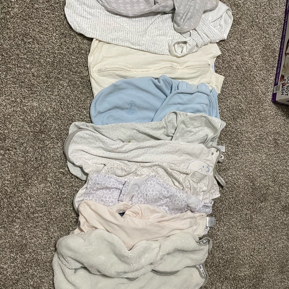 Assorted Baby Swaddles in Neutral Tones